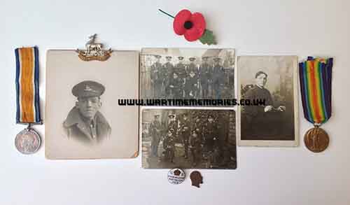 <p>Leslie Cotterell photographs and medals